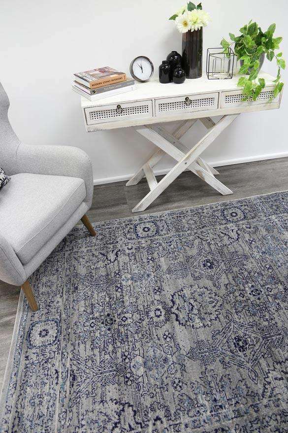 Eden Light Grey Ziegler Traditional Ikat Rug, [cheapest rugs online], [au rugs], [rugs australia]