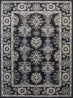 Eden Navy Blue and Grey Ziegler Traditional Ikat Rug, [cheapest rugs online], [au rugs], [rugs australia]
