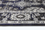 Eden Navy Blue and Grey Ziegler Traditional Ikat Rug, [cheapest rugs online], [au rugs], [rugs australia]