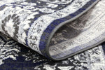 Eden Navy Blue and Grey Ziegler Traditional Ikat Rug, [cheapest rugs online], [au rugs], [rugs australia]