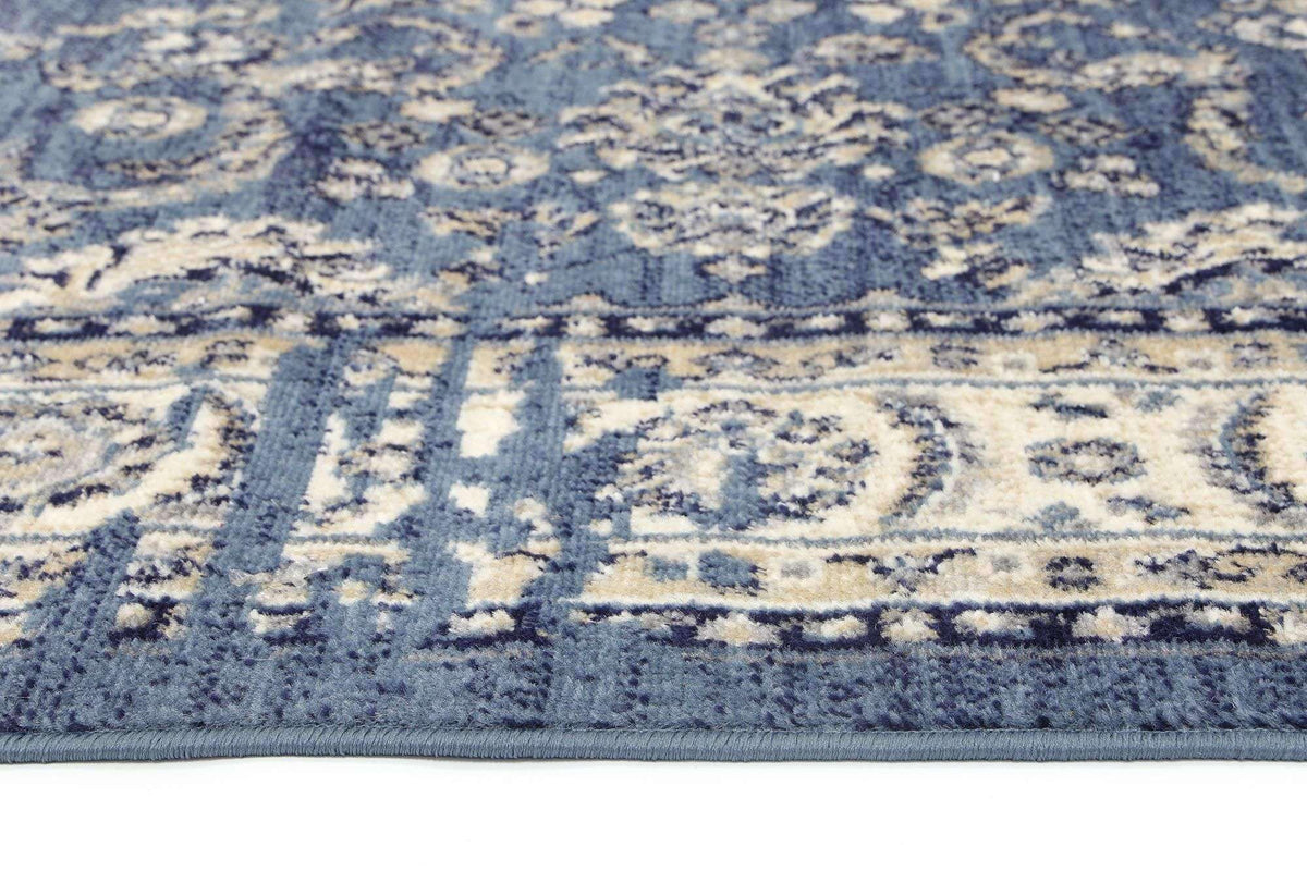 Eden Navy Blue Ziegler Distressed Traditional Ikat Rug, [cheapest rugs online], [au rugs], [rugs australia]
