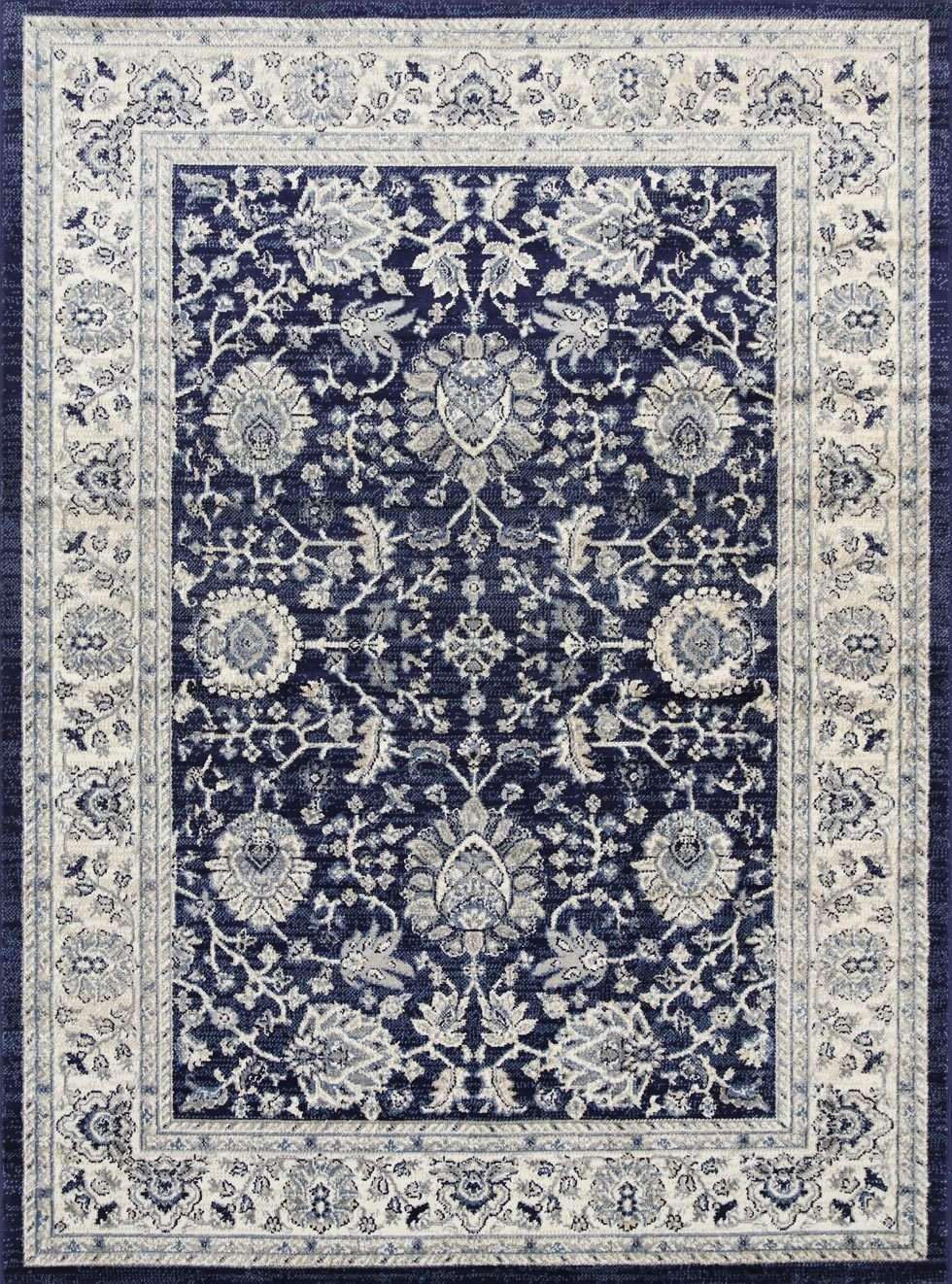 Eden Navy Blue Ziegler Ikat TraditionalRug, [cheapest rugs online], [au rugs], [rugs australia]