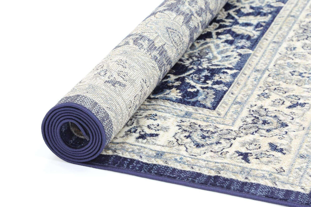 Eden Navy Blue Ziegler Ikat TraditionalRug, [cheapest rugs online], [au rugs], [rugs australia]