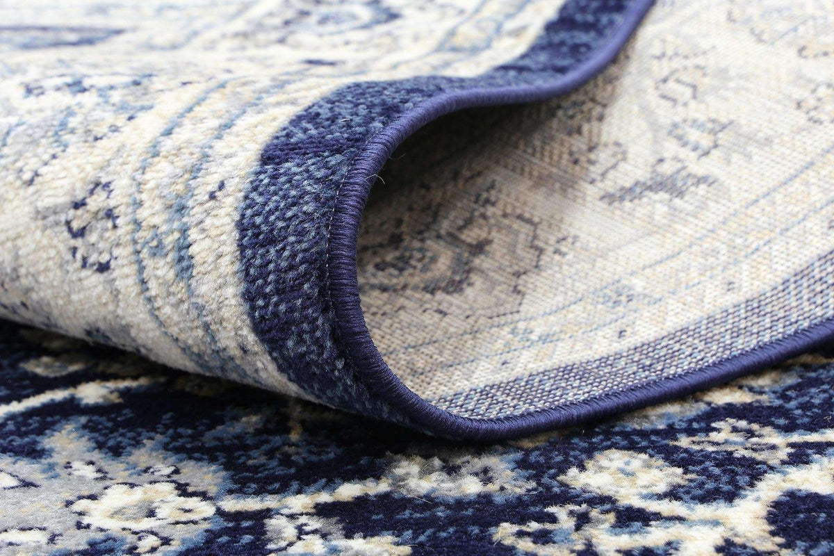 Eden Navy Blue Ziegler Ikat TraditionalRug, [cheapest rugs online], [au rugs], [rugs australia]