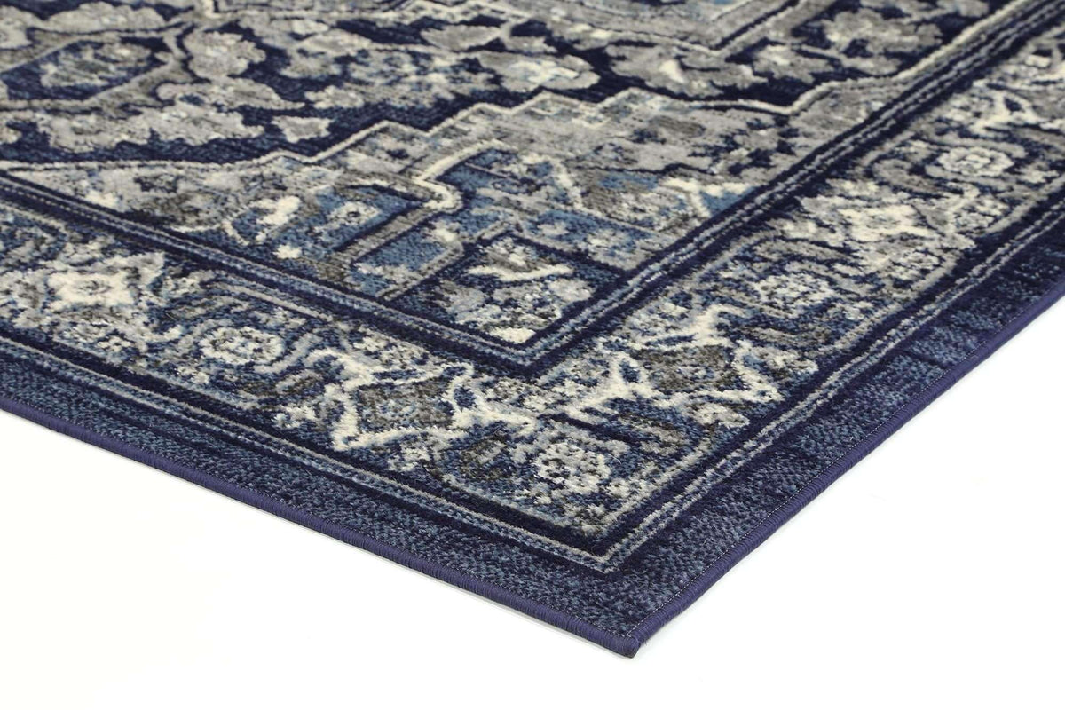 Eden Navy Transistional Traditional Rug, [cheapest rugs online], [au rugs], [rugs australia]