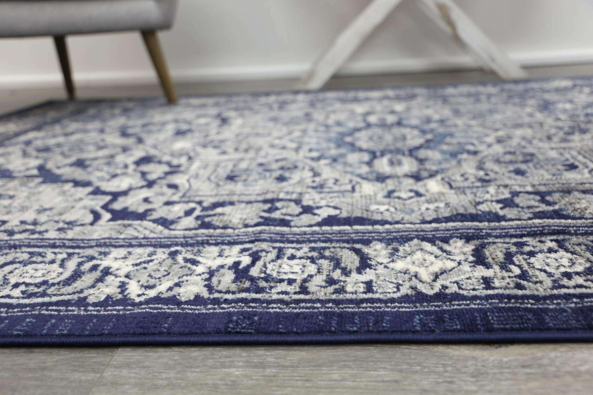 Eden Navy Transistional Traditional Rug, [cheapest rugs online], [au rugs], [rugs australia]