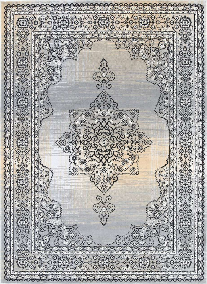 Emory Beige and Grey Transitional Medallion Rug, [cheapest rugs online], [au rugs], [rugs australia]