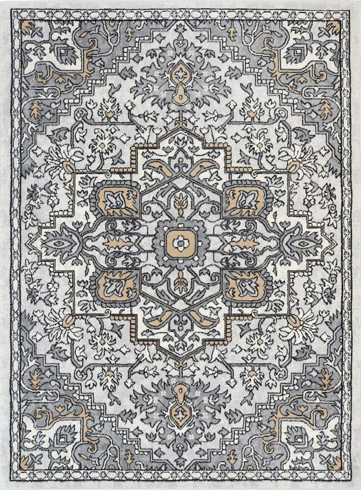 Emory Grey and Beige Distressed Vintage Rug, [cheapest rugs online], [au rugs], [rugs australia]