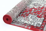 Emory Grey and Red Distressed Vintage Rug, [cheapest rugs online], [au rugs], [rugs australia]