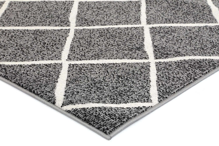 Emory Grey Cross Diamond Rug, [cheapest rugs online], [au rugs], [rugs australia]