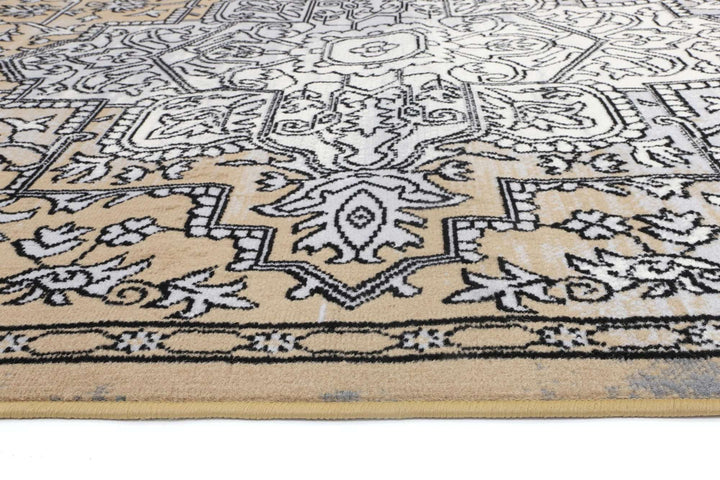 Emory Light Grey and Beige Distressed Vintage Rug, [cheapest rugs online], [au rugs], [rugs australia]