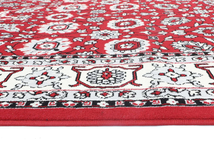 Emory Red Traditional Boarder Design Rug, [cheapest rugs online], [au rugs], [rugs australia]
