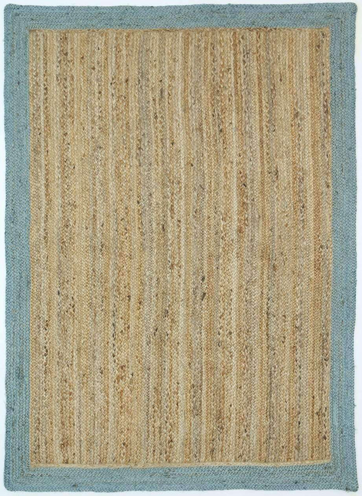 Faro Blue Border Jute Rug, [cheapest rugs online], [au rugs], [rugs australia]