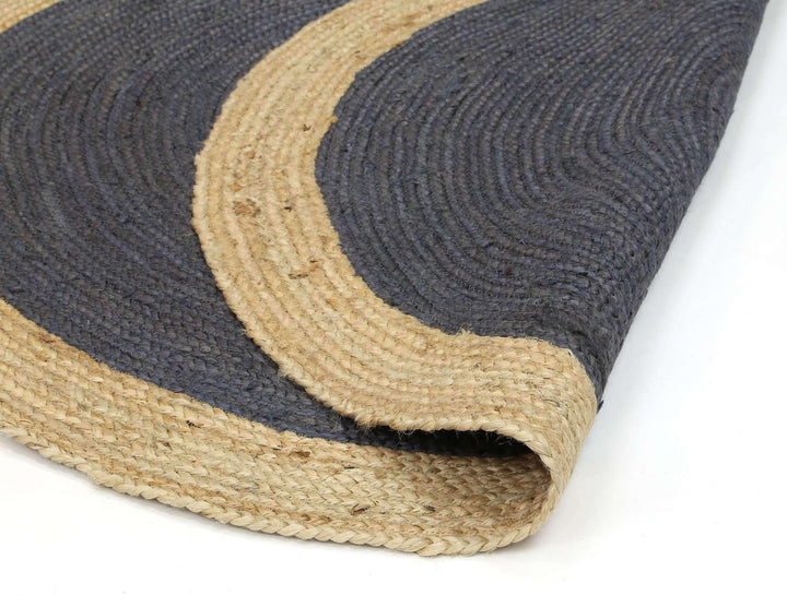 Faro Grey Centre Jute Round Rug, [cheapest rugs online], [au rugs], [rugs australia]