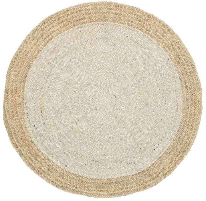 Faro Pearl Centre Jute Round Rug, [cheapest rugs online], [au rugs], [rugs australia]