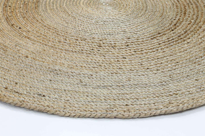 Faro Silver Jute Round Rug, [cheapest rugs online], [au rugs], [rugs australia]