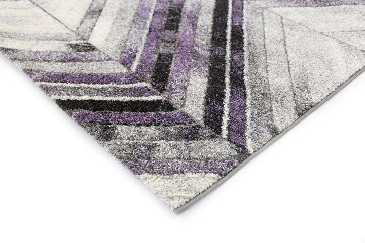 Kingston Purple Chevron Textured Pile Rug, [cheapest rugs online], [au rugs], [rugs australia]