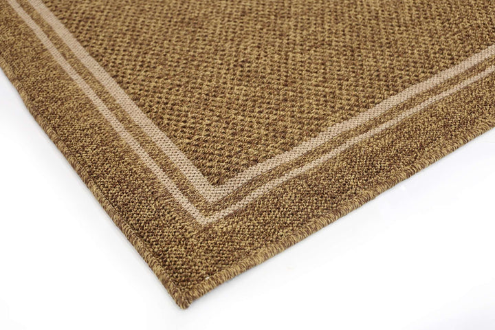 Landscape Brown Beige Bordered Rug, [cheapest rugs online], [au rugs], [rugs australia]