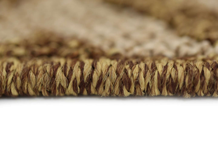 Landscape Brown Beige Diamond Shaped Rug, [cheapest rugs online], [au rugs], [rugs australia]