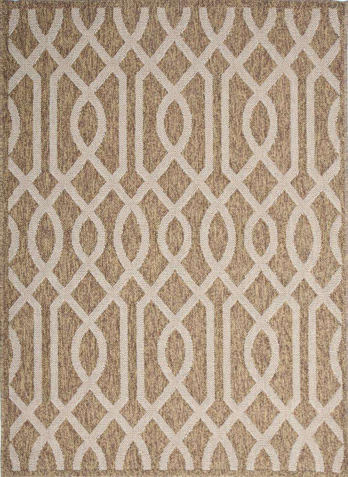 Landscape Brown Beige Geometric Ikat Rug, [cheapest rugs online], [au rugs], [rugs australia]