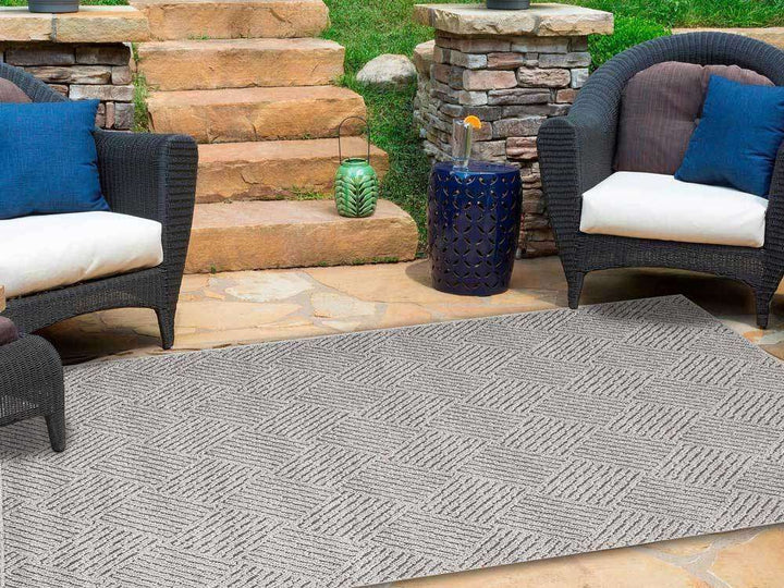 Landscape Grey Shaped Geometric Ikat Rug, [cheapest rugs online], [au rugs], [rugs australia]