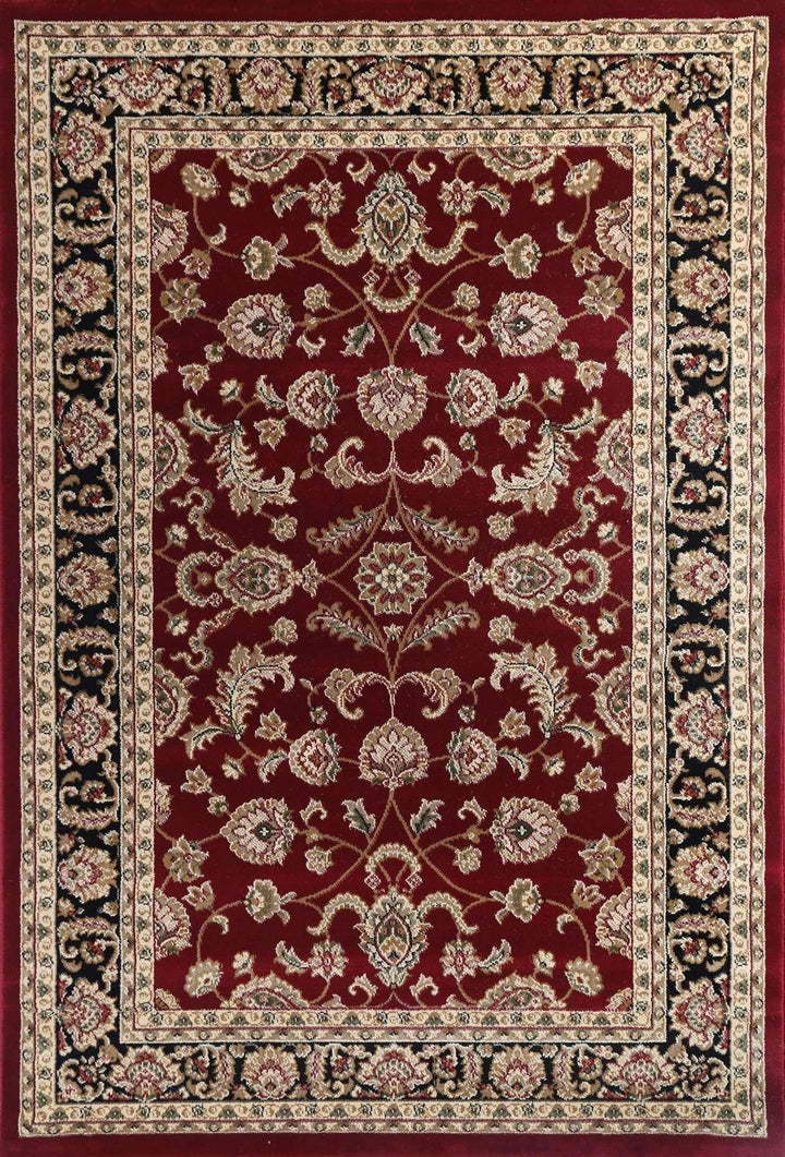 Lavish Traditional Collection 500 Black/Red, [cheapest rugs online], [au rugs], [rugs australia]