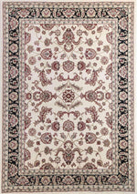 Lavish Traditional Collection 500 Cream/Black, [cheapest rugs online], [au rugs], [rugs australia]