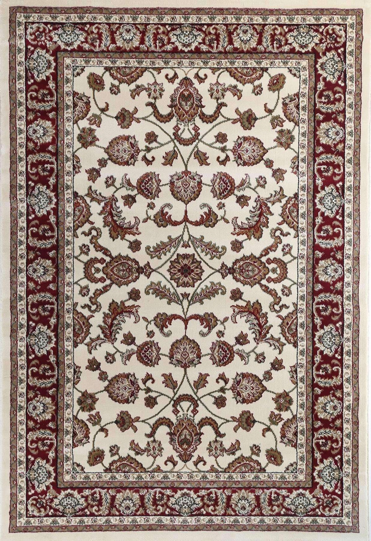 Lavish Traditional Collection 500 Cream/Red, [cheapest rugs online], [au rugs], [rugs australia]