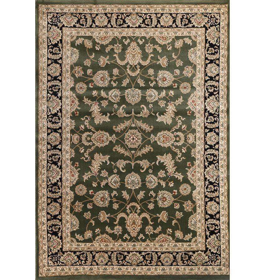 Lavish Traditional Collection 500 Green/Black, [cheapest rugs online], [au rugs], [rugs australia]