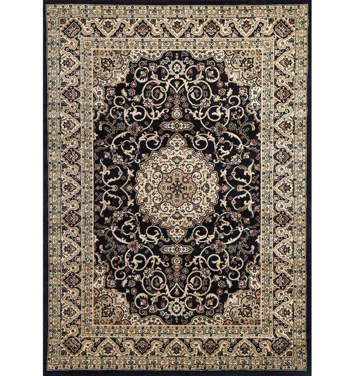 Lavish Traditional Collection 600 Black, [cheapest rugs online], [au rugs], [rugs australia]
