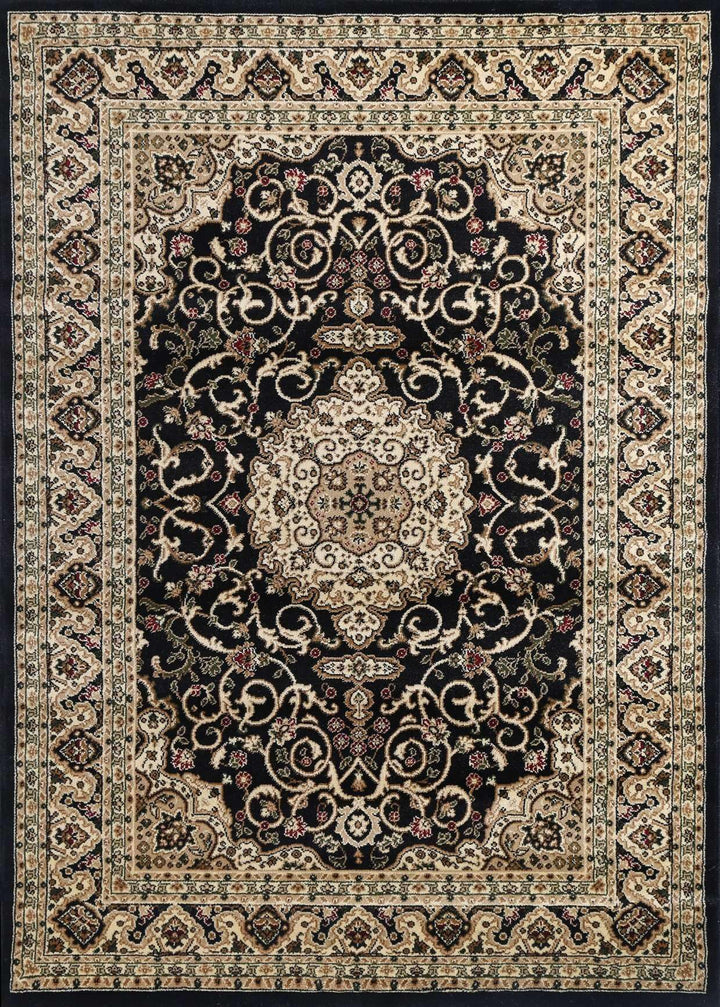 Lavish Traditional Collection 600 Black, [cheapest rugs online], [au rugs], [rugs australia]