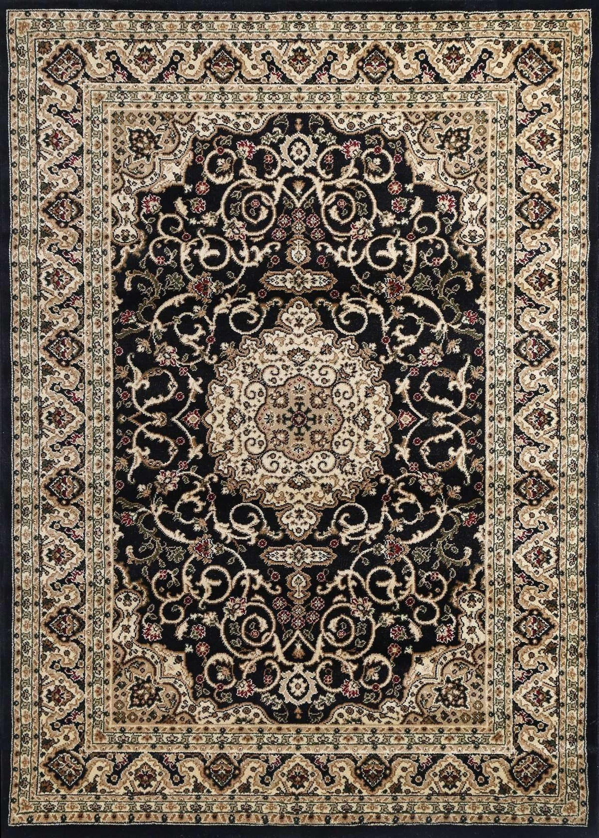 Lavish Traditional Collection 600 Black, [cheapest rugs online], [au rugs], [rugs australia]