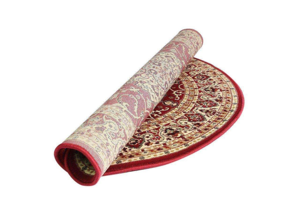 Lavish Traditional Collection 600 Red Round Rug, [cheapest rugs online], [au rugs], [rugs australia]