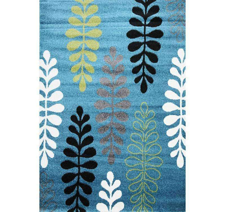 Liberty Turquoise Multi Leave Rug, [cheapest rugs online], [au rugs], [rugs australia]