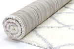 Moroccan Tribal Diamond Pattern Cream Silver Rug, [cheapest rugs online], [au rugs], [rugs australia]