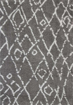 Moroccan Tribal Fes Pattern Grey Silver Rug, [cheapest rugs online], [au rugs], [rugs australia]