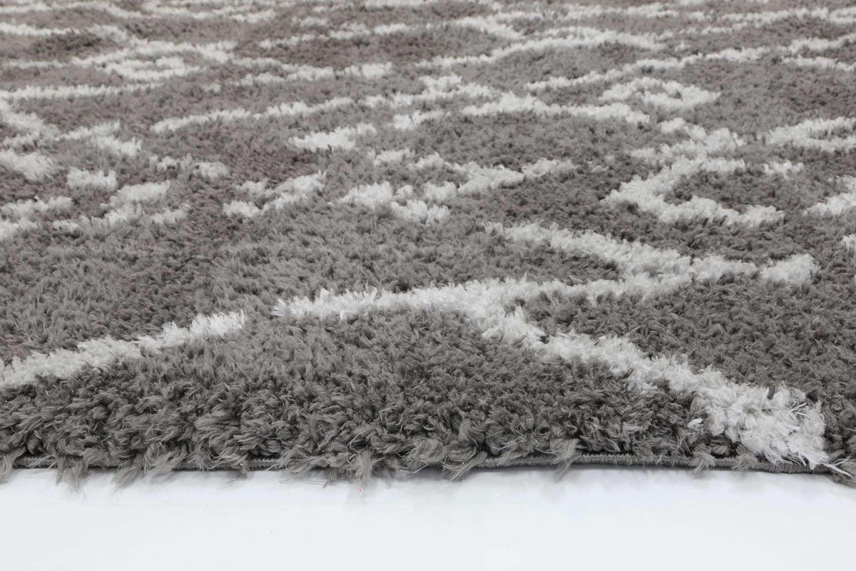 Moroccan Tribal Fes Pattern Grey Silver Rug, [cheapest rugs online], [au rugs], [rugs australia]