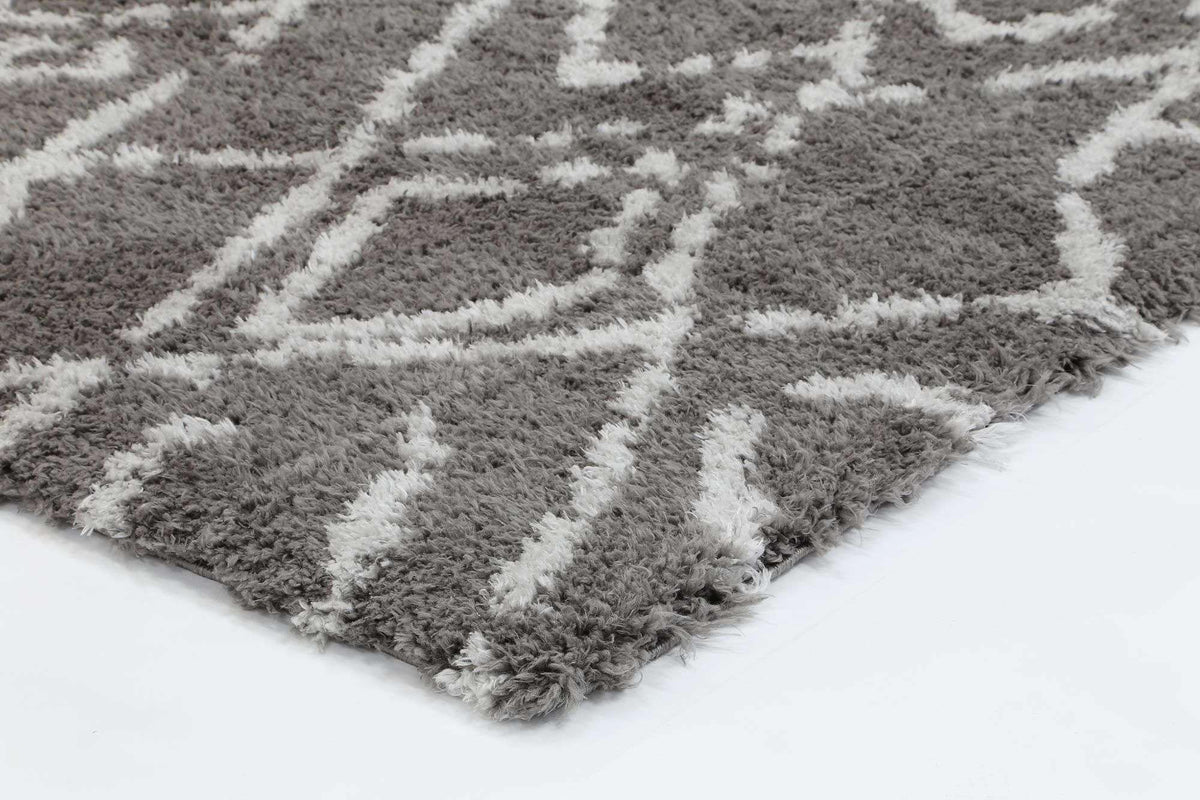 Moroccan Tribal Fes Pattern Grey Silver Rug, [cheapest rugs online], [au rugs], [rugs australia]