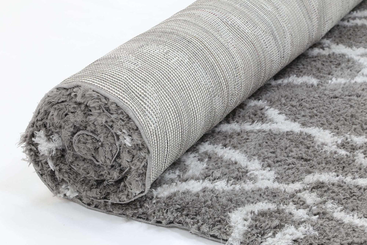 Moroccan Tribal Fes Pattern Grey Silver Rug, [cheapest rugs online], [au rugs], [rugs australia]