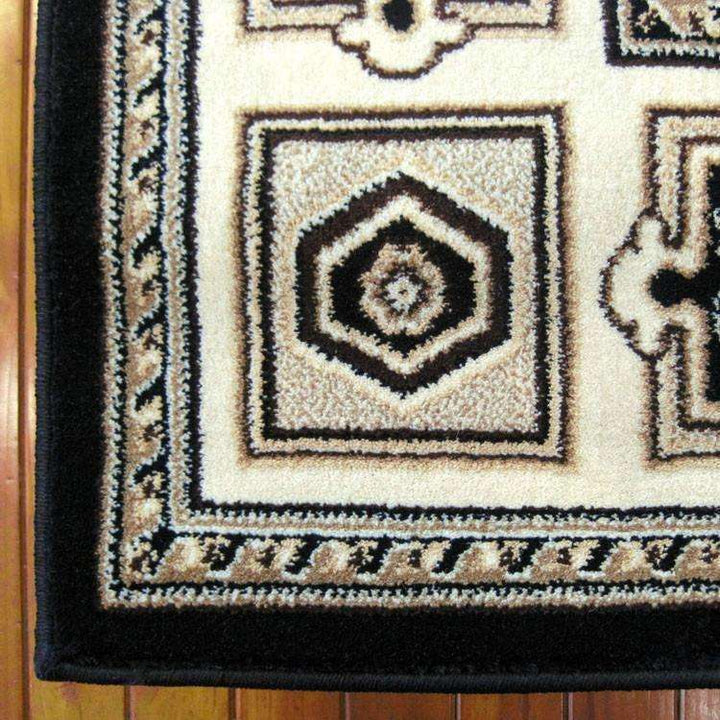 Mystique Traditional 7647 Black Rug, [cheapest rugs online], [au rugs], [rugs australia]
