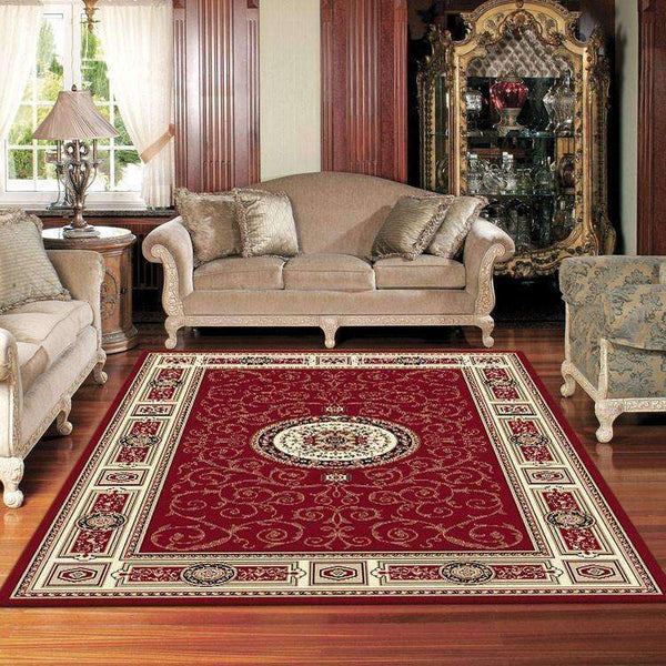 Mystique Traditional 7647 Red Rug, [cheapest rugs online], [au rugs], [rugs australia]