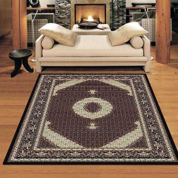 Mystique Traditional 7650 Black Rug, [cheapest rugs online], [au rugs], [rugs australia]