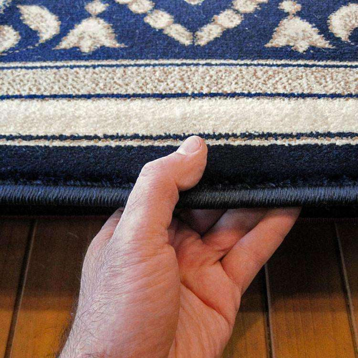 Mystique Traditional 7652 Dark Blue Rug, [cheapest rugs online], [au rugs], [rugs australia]