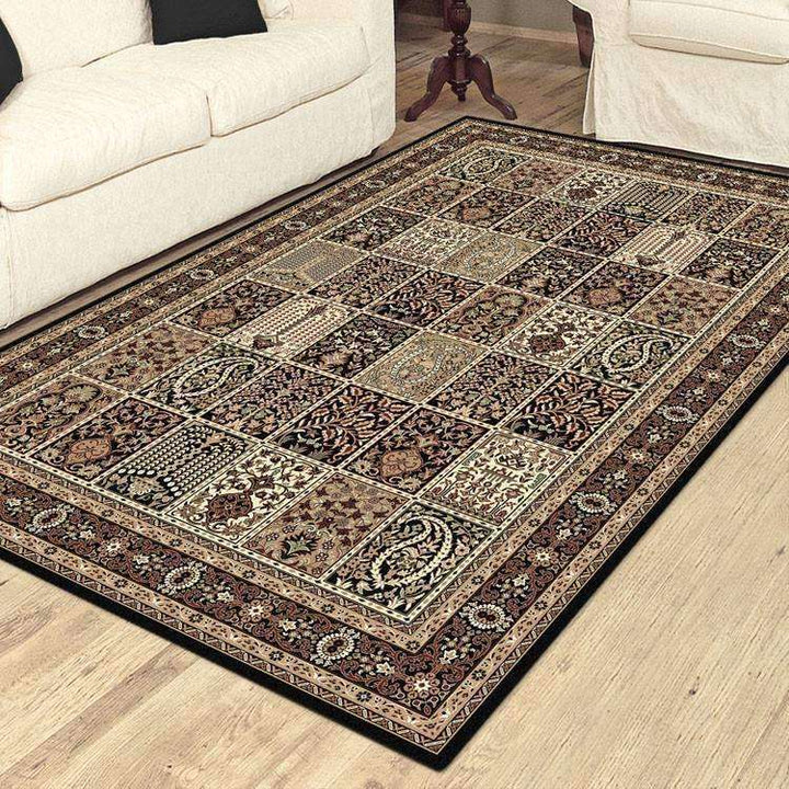 Mystique Traditional 7654 Black Rug, [cheapest rugs online], [au rugs], [rugs australia]