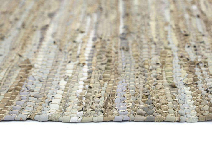 Nordic Modern Sage Leather Runner Rug, [cheapest rugs online], [au rugs], [rugs australia]