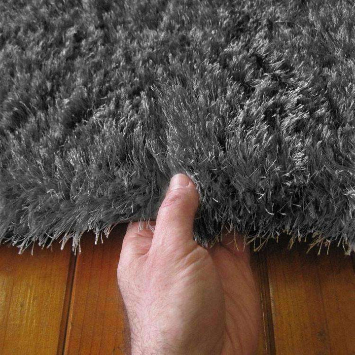 Oslo Silky Soft Shag 1001 Dark Grey Runner Rug, [cheapest rugs online], [au rugs], [rugs australia]