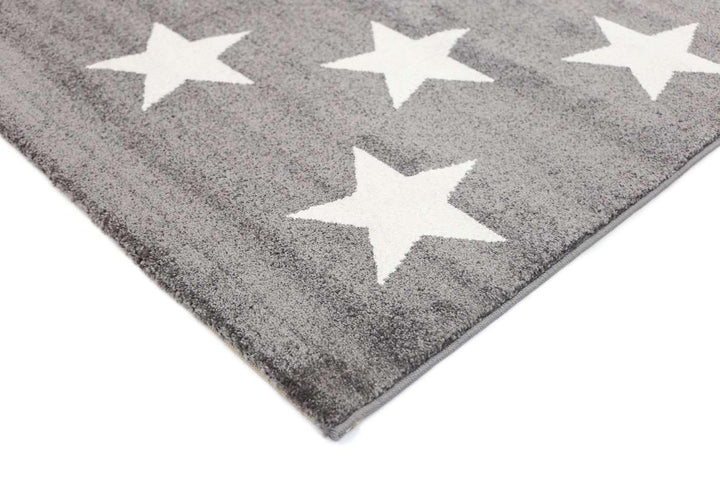 Paddington Charcoal and White Stars Kids Rug, [cheapest rugs online], [au rugs], [rugs australia]