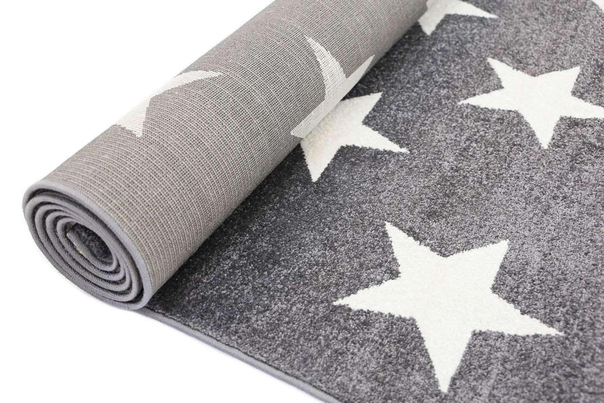 Paddington Charcoal and White Stars Kids Rug, [cheapest rugs online], [au rugs], [rugs australia]