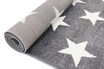 Paddington Charcoal and White Stars Kids Rug, [cheapest rugs online], [au rugs], [rugs australia]