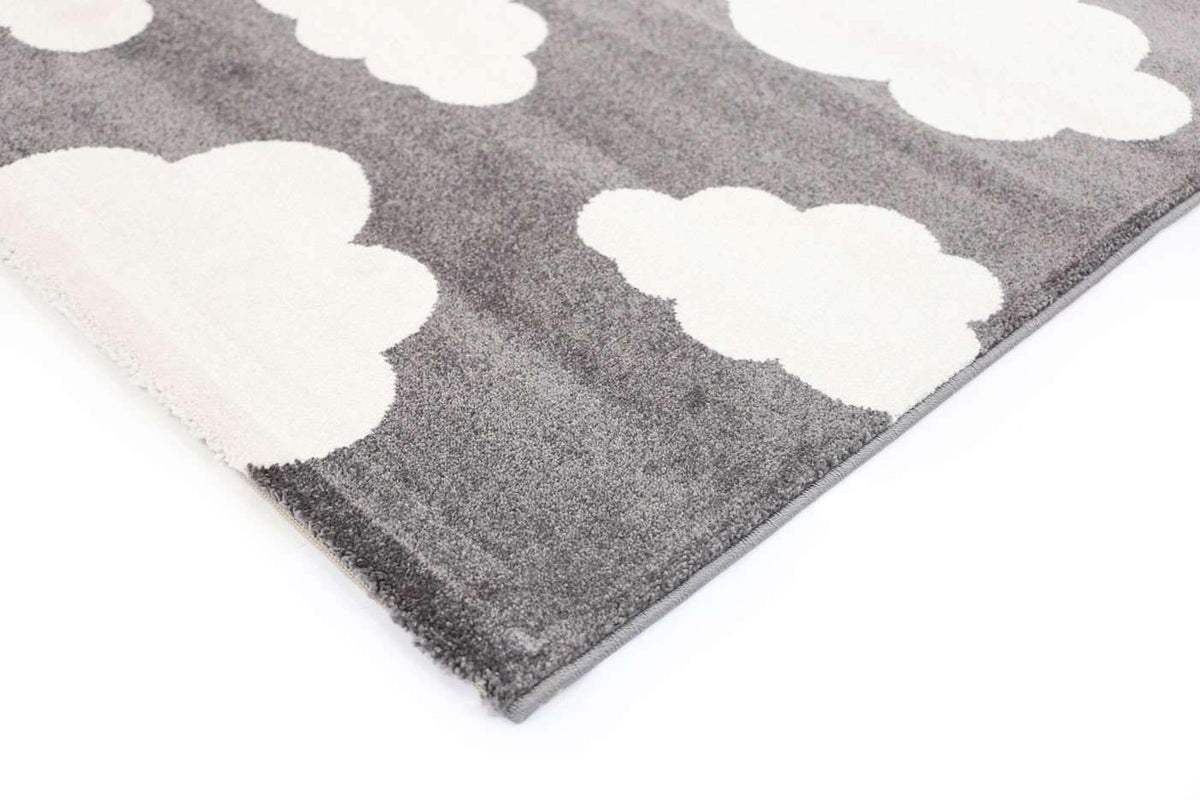 Paddington Dark Grey and White Cloud Kids Rug, [cheapest rugs online], [au rugs], [rugs australia]